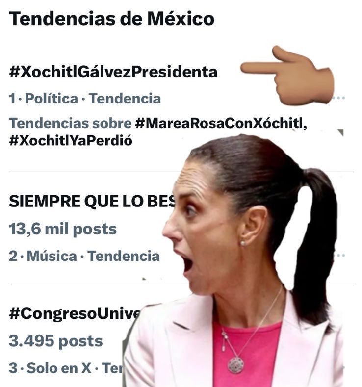 #XochitlGálvezPresidenta 

¡A darle!

¡Es ahí!