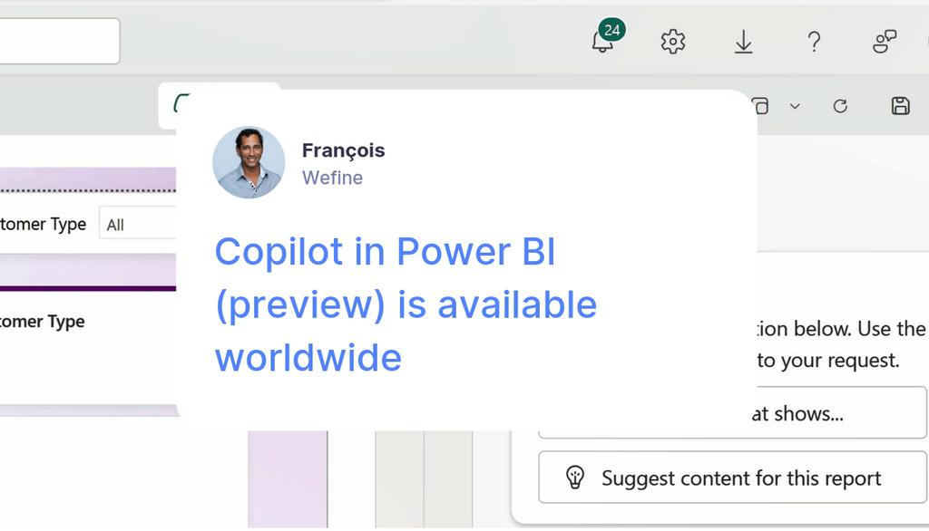 ffantaisie_fwi's tweet image. La version préliminaire actuelle aide les utilisateurs à démarrer rapidement en les aidant à créer des rapports dans l’expérience Web Power BI.

En savoir plus 👉 lttr.ai/ASp6x

#AnalyzingData #CreatingBeautiful #AI #Copilot #AzureOpenaiService
