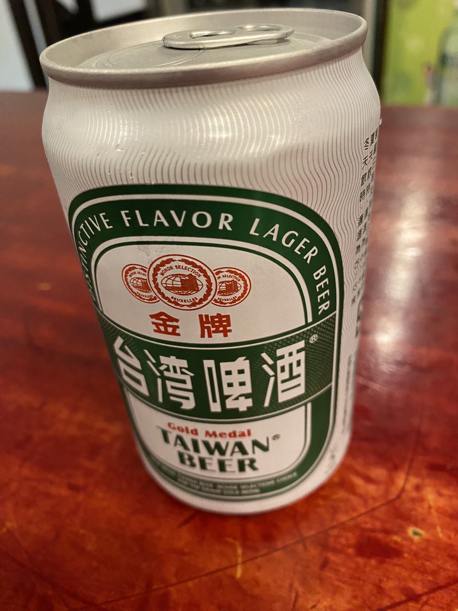 台湾ビール、飲みやすい🍺