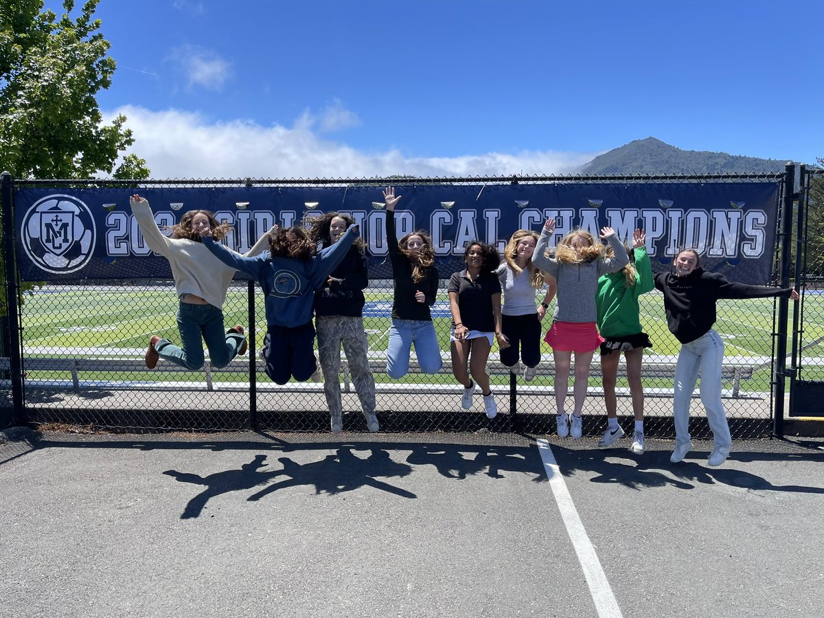 marincatholic's tweet photo. Come check out the latest banner!  Let’s GOOOOOO Girls Soccer. #Champs https://t.co/brxxxIyyAc