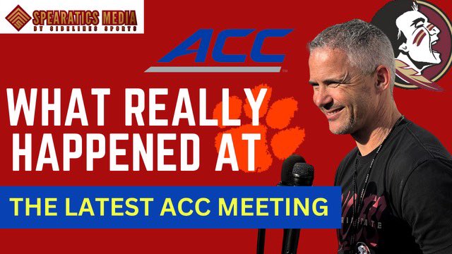 #FSUTwitter what really went on in the meetings? Plus Spearatics is making a huge announcement on this episode live retweet and watch here at 8:35 pm