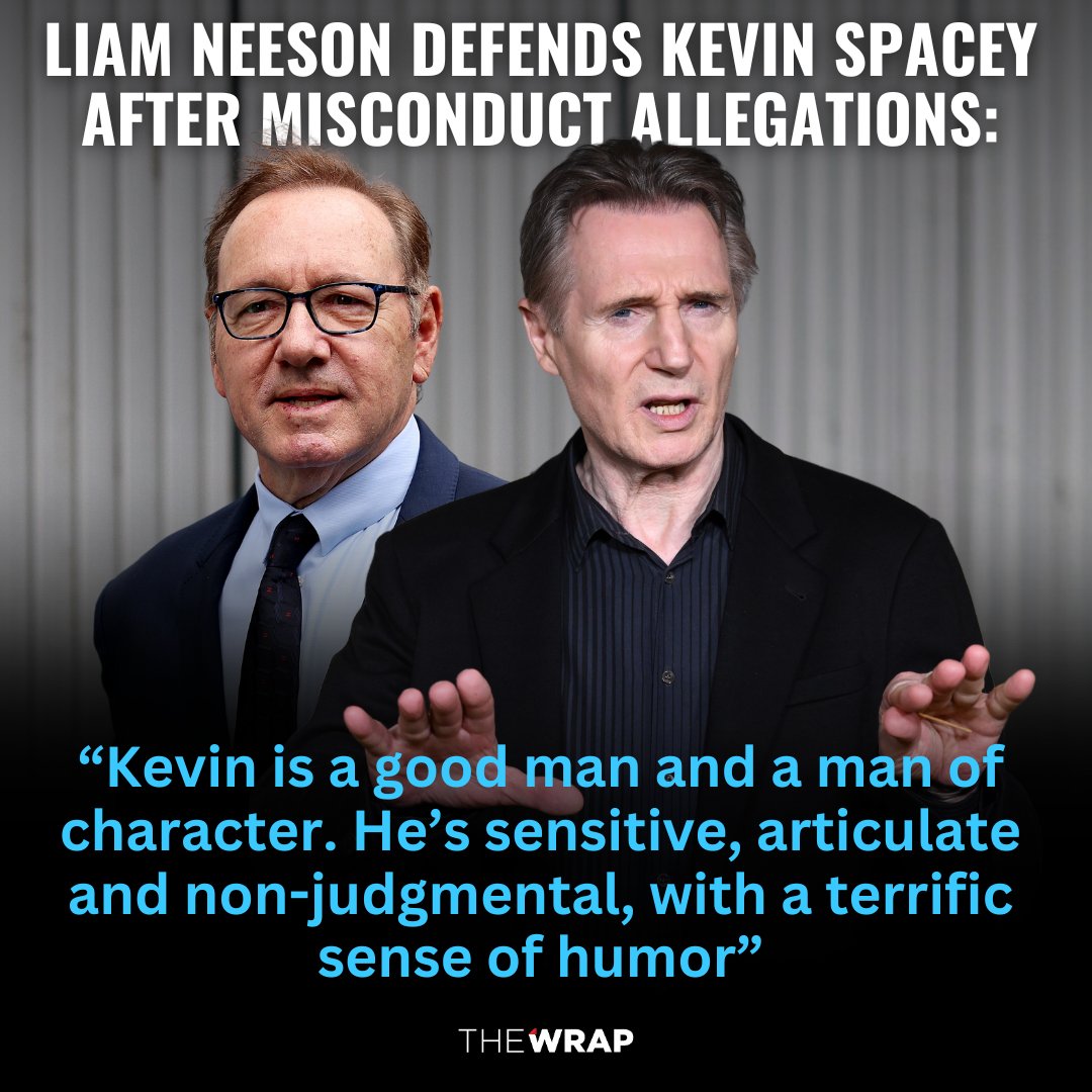 #LiamNeeson and More Defend #KevinSpacey After Misconduct Allegations Read More: thewrap.com/kevin-spacey-u…