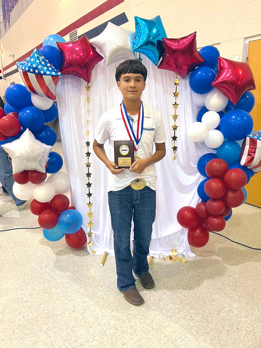 My one and only son did such an amazing job at conquering his first year of middle school! All A honor roll and ranked #3 in his 6th grade class! Beyond Proud!!