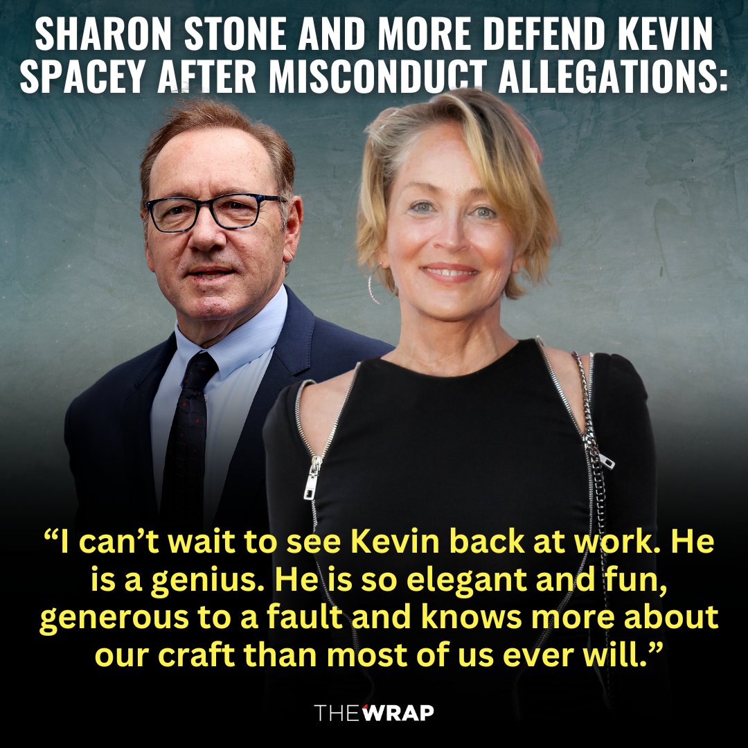 Sharon Stone, Liam Neeson and More Defend #KevinSpacey After Misconduct Allegations Read More: thewrap.com/kevin-spacey-u…