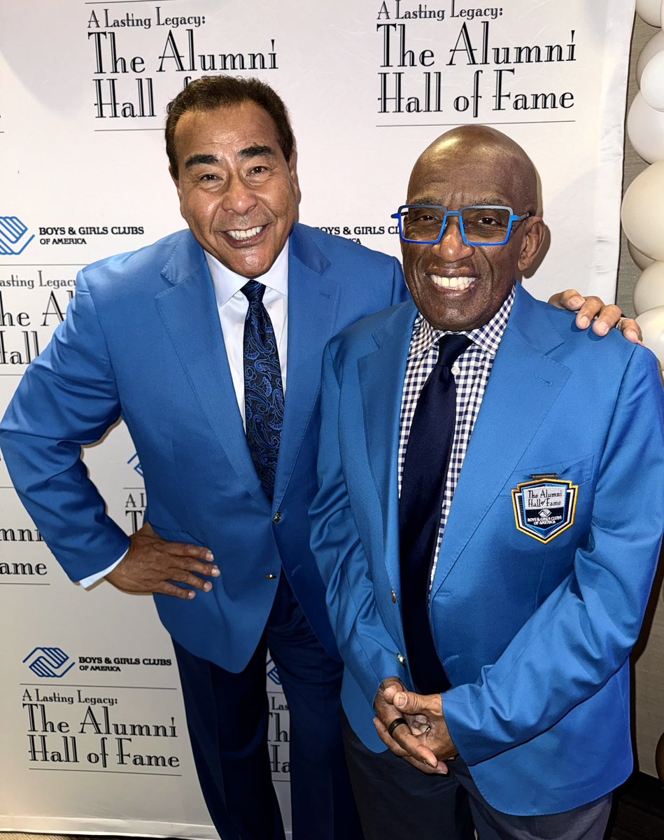 Two networks collide!!! Honoring the fabulous Al Roker on his induction tonight into the @BGCA_Clubs Hall of Fame, here in Atlanta. We both are products of that fabulous organization…which has helped, literally, millions of kids! Thank you, @BGCA_Clubs