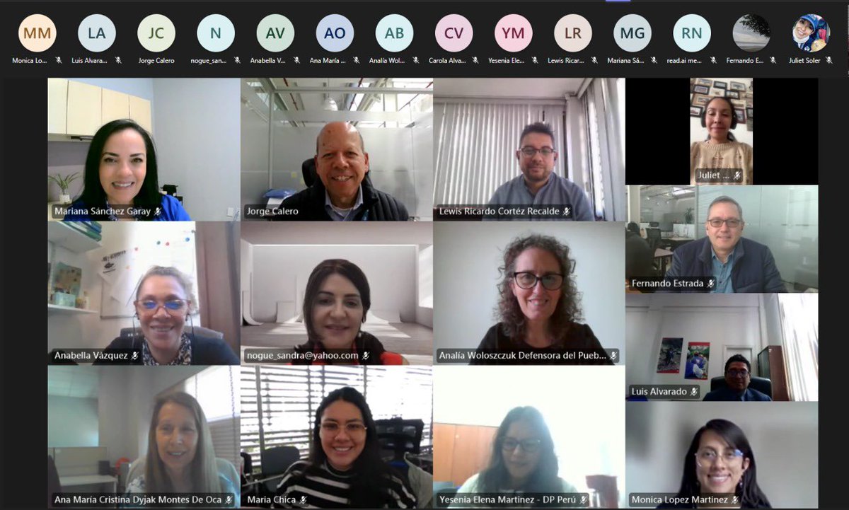 OmbudspersonFi's tweet photo. Continuamos con las reuniones virtuales del Grupo de Trabajo @OmbudspersonFi Conflictos Sociales, coordinado por @Defensoriacol. Se trabaja en propuestas y herramientas para prevenir e intervenir en conflictos sociales, analizando las dinámicas particulares de la región. https://t.co/pLZanwdpkK