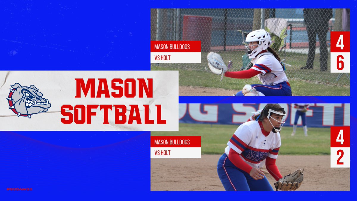 Softball splits on the road at Holt! Go Dawgs!
