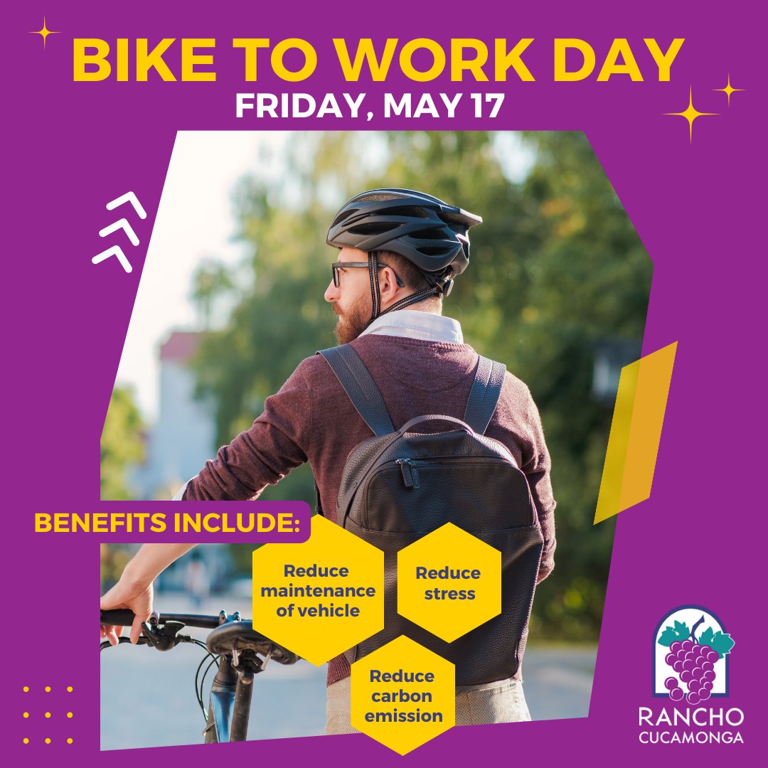 Gear up for change! 🚲🌱

Embrace Bike to Work Day tomorrow, May 17, for a commute that's good for you and the planet. Reduce stress, boost fitness, and cut carbon emissions one pedal at a time. Let's ride towards a healthier, greener future! 
 
#BikeToWorkDay #SustainableRC
