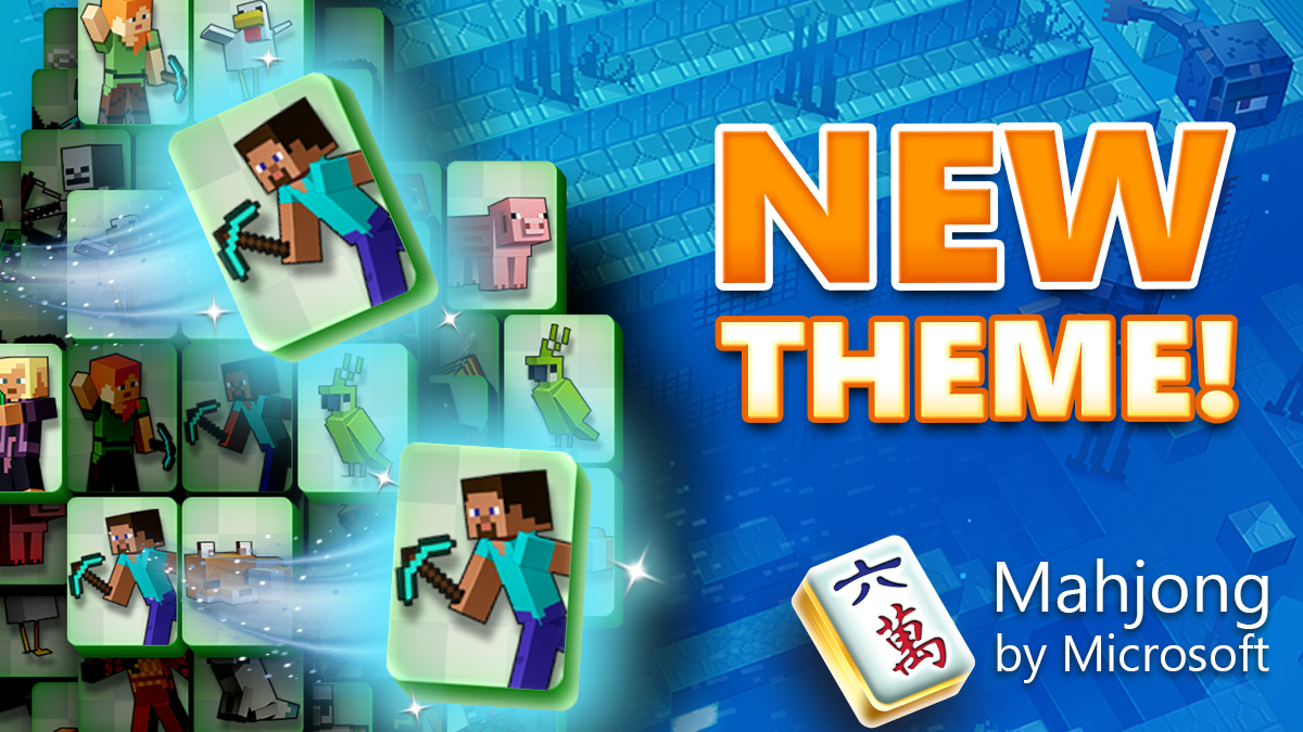⭐️Transform your tiles with the exclusive Minecraft Theme in Mahjong Mobile!⭐️

🥳Celebrate Minecraft's 15th Anniversary with a new Tileset &amp; Background now available in the Themes tab to BUILD on the fun. 🀄️⛏️