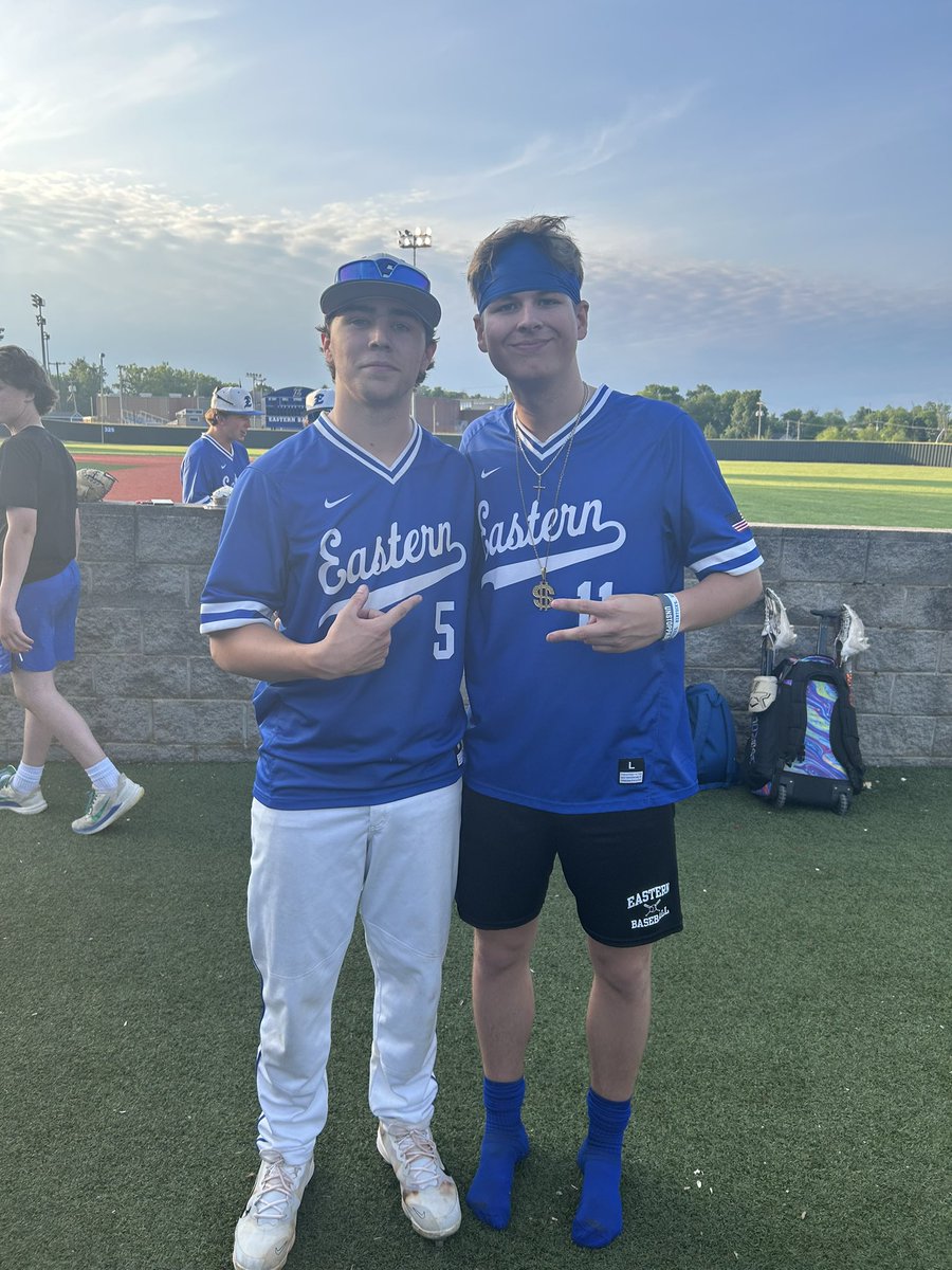 EHSchainofgame's tweet photo. Eagles take down a good Shelby county team today winning 2-1. Your #modollachainofthegamewinner is Ryan Stich shoving 6 innings with 9ks https://t.co/W8IdYSwvy3