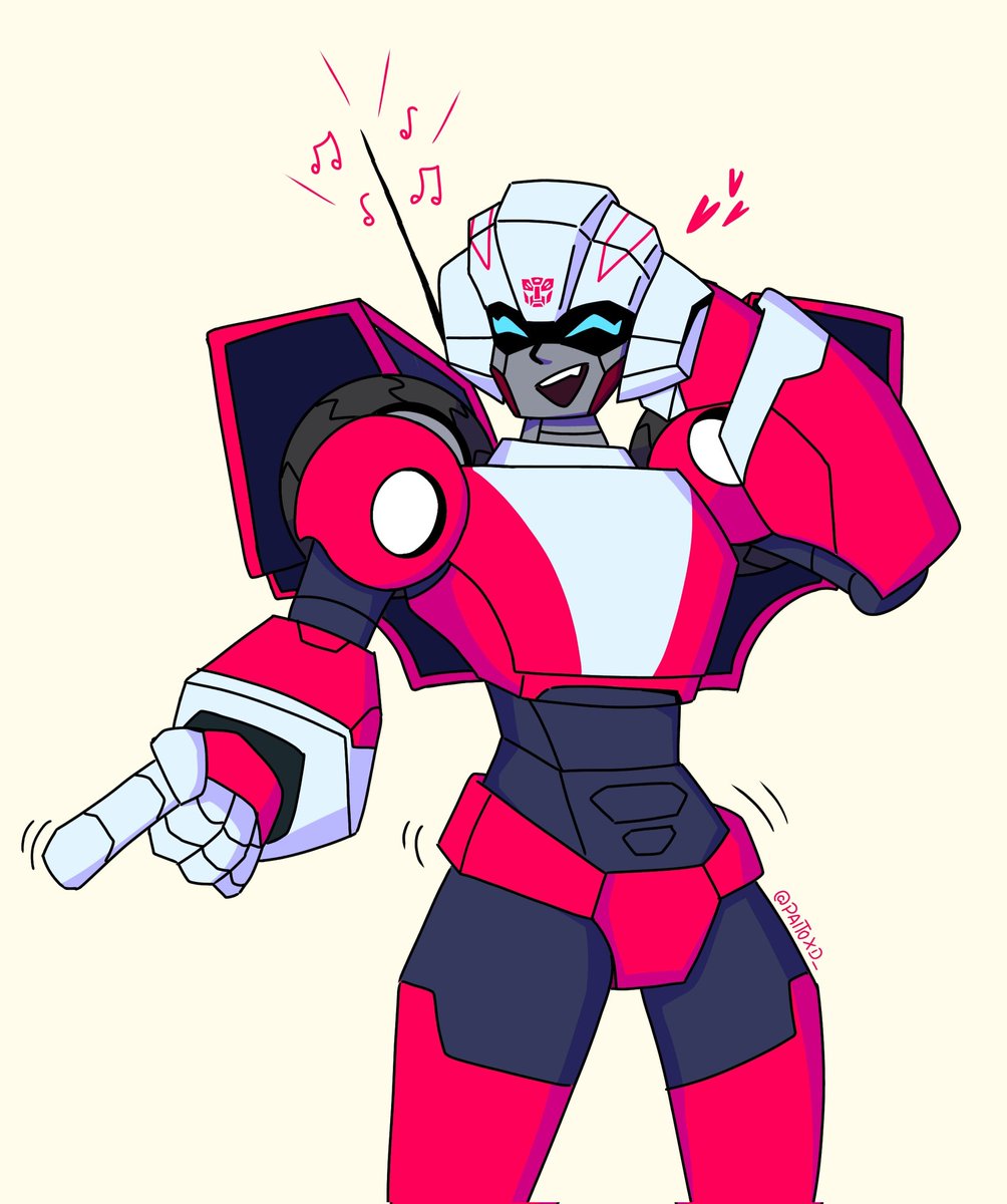 Don't mind her, she's just vibin on your tl🎶🎶🎶

#transformers #arcee #maccadam