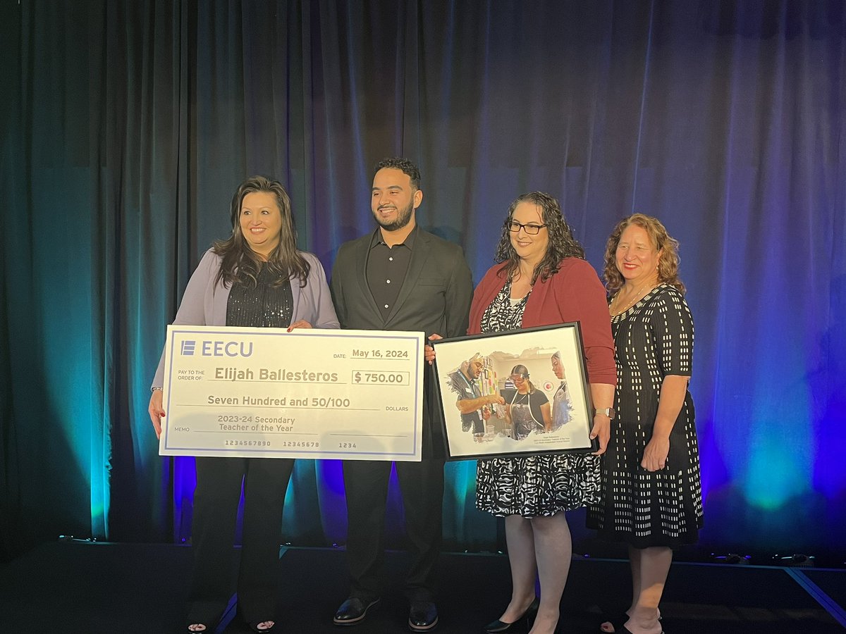 Our very own Elijah Ballesteros is the 2023-24 @FortWorthISD Secondary Teacher of the Year!!!!! We are beyond proud of him, but we know that he truly deserved!!!! @AGallegosEdD @ChrisjBarksdale @CharlieGarciaFW