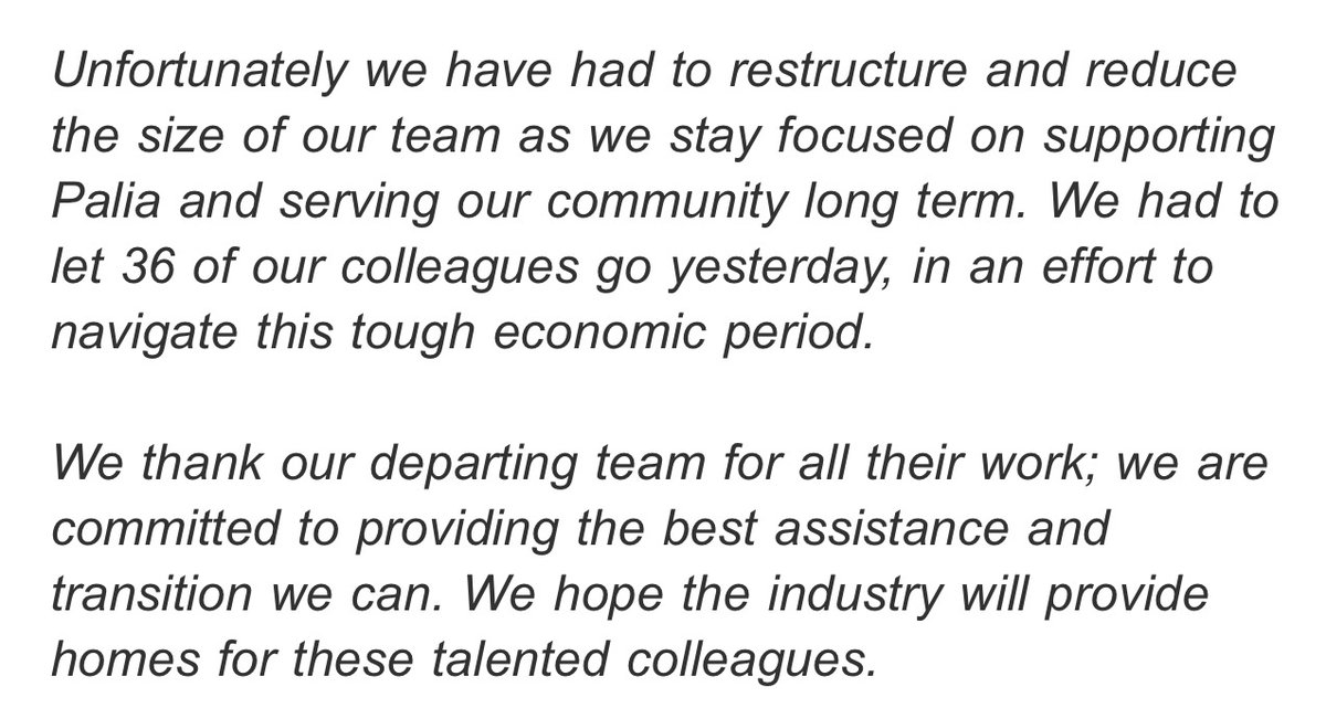 Palia developer Singularity 6 confirmed it laid off 36 people yesterday. This layoff comes just over a month after the studio laid off 49 people in April. Statement here: