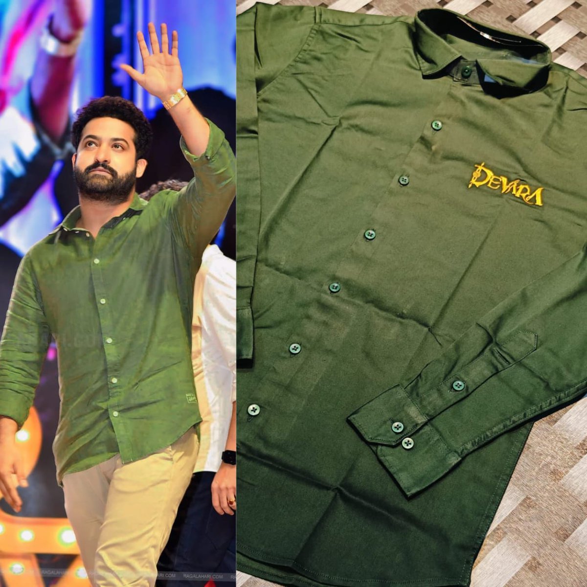 Shirt link kaavali antey ..
Follow,RT and DM me 🌚🔥 
#devara #ManOfMasessNTR 
#DevaraFirstSingle