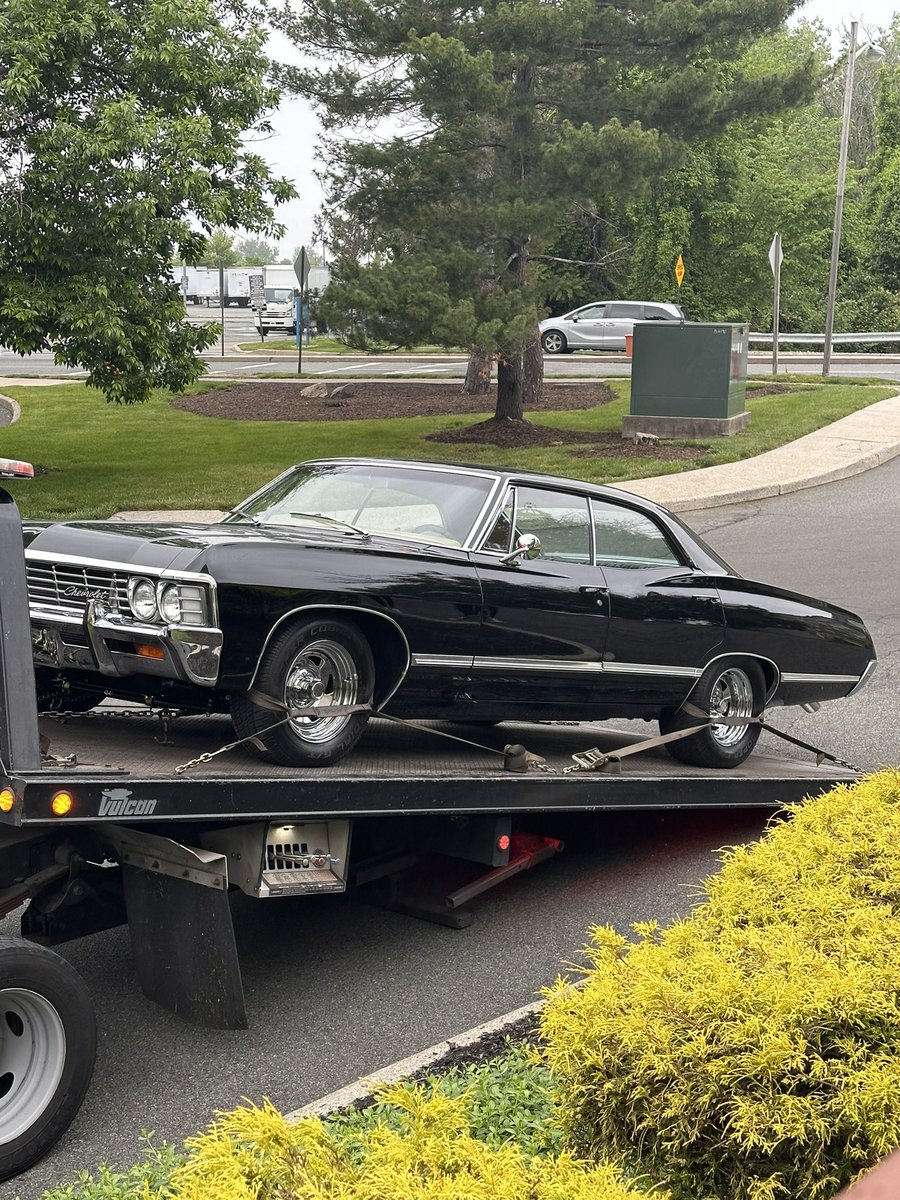 Jensen’s “Baby” - his screen-used Impala - has arrived at #spnnj for a special appearance!