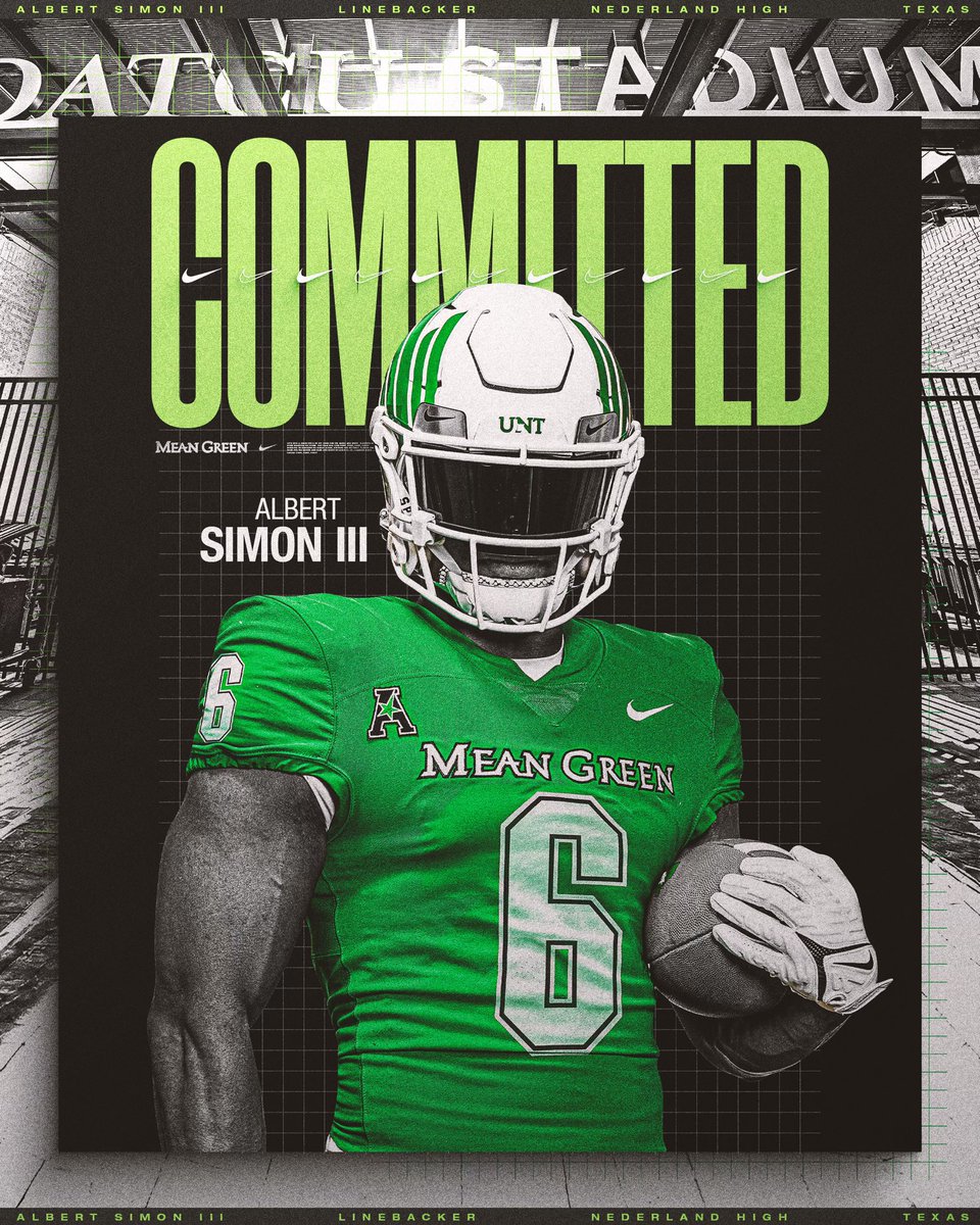 #AGTG for blessing me with the athletic ability to play the game I love. Thank you mom and dad for continuing to sacrifice for me! #seniorseasonloading With that being said I am excited to continue my academic and athletic career @MeanGreenFB‼️ @CoachBOdom @Nederland_FB #GMG