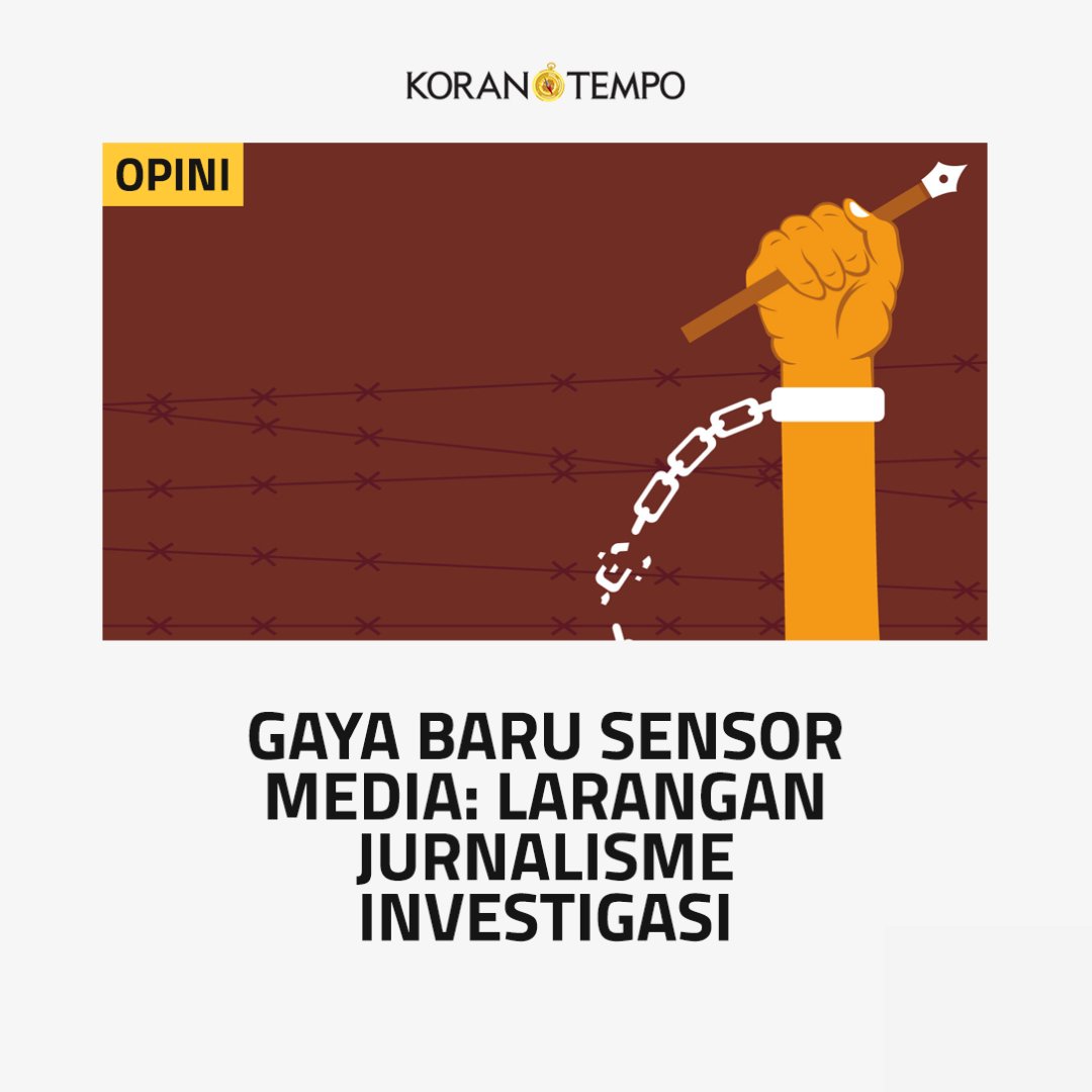 'Melalui revisi Undang-Undang Penyiaran, DPR hendak melarang media melakukan jurnalisme investigasi. Gagasan DPR itu ahistoris dan menunjukkan pengetahuan yang dangkal. Esensi jurnalisme adalah investigasi.' (tempodotco) #DPRGemblungKronis #DPRGemblungKronis