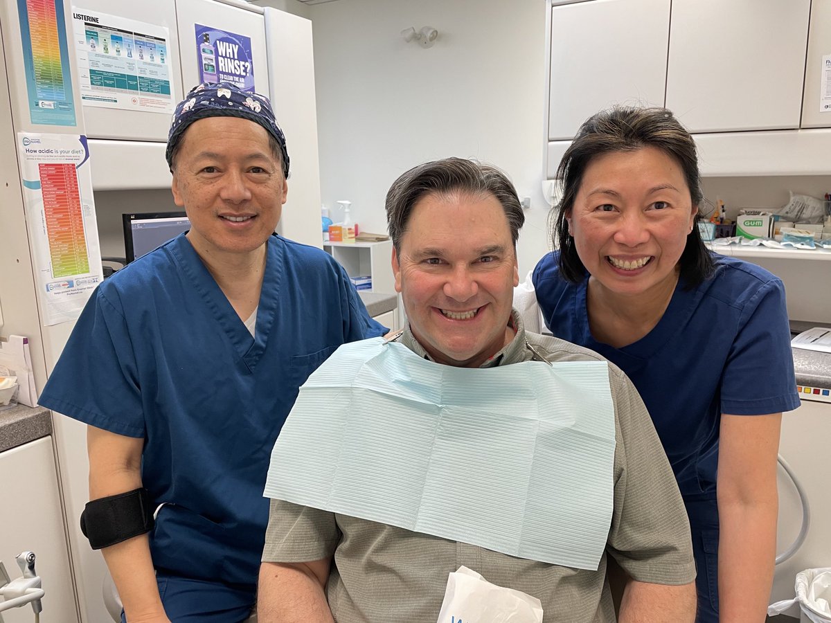 Canada is blessed with top quality oral health professionals! Today I had my annual checkup and got my teeth cleaned by two of the best: Dr. Ko and Donna. We have to ensure every Canadian gets the dental care they need and deserve.