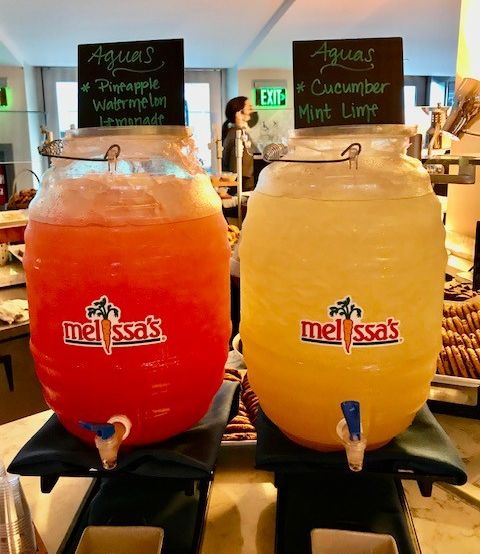 Our go-to drink at #DodgerStadium: Aguas Frescas 🤤🤩 Which one are you choosing during tonight's @Dodgers vs @Reds game!? 🍍🍉 Pineapple Watermelon Lemonade OR 🥒🌿 Cucumber Mint Lime? #MelissasProduce #StadiumFood #Dodgers #DugoutClub #WeAreLevy