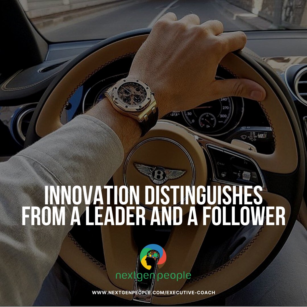 Innovation distinguishes from a leader and a follower

#Innovation #Leadership #Creativity #Change #ForwardThinking #Vision #Future #Inspiration #Motivation #ChallengeTheStatusQuo #BeALeader #BeInnovative #BeTheChange #LeadTheWay #ChangeMaker #BeBold #BeBrave #DrLepora