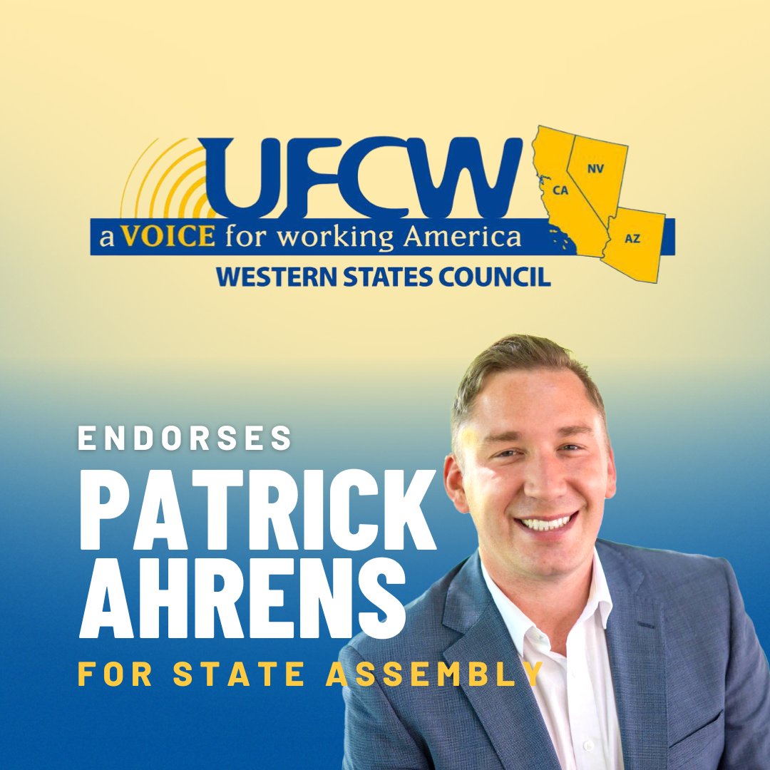 We just received the sole endorsement of @UFCWWSC8! UFCW represents 30,000 frontline workers in Northern California serving in our supermarkets, retail chains, and agricultural fields. They do their part to make things work for all of us, yet they feel unseen. Well, I see them.