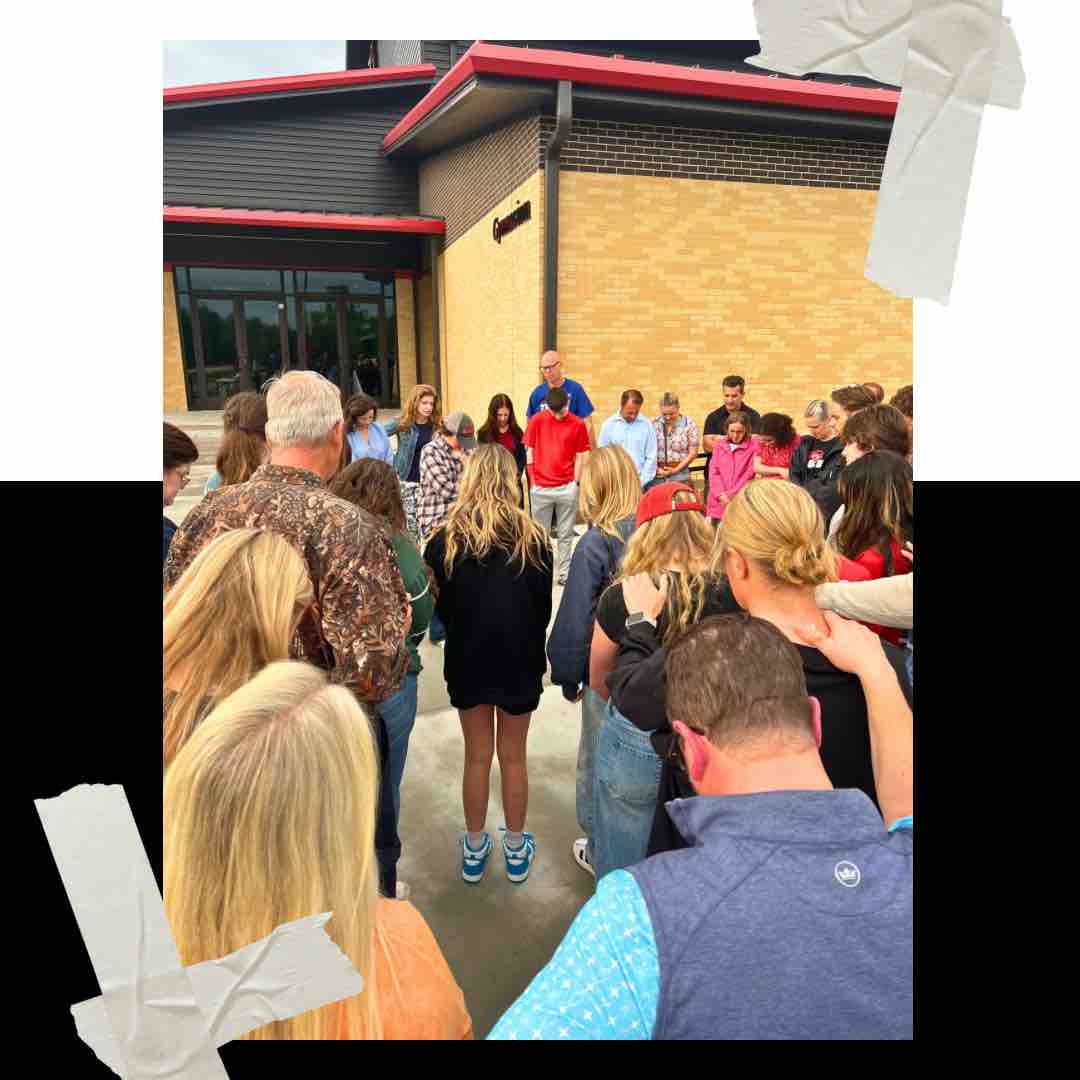 Prayed over our Class of 2024 tonight at Senior Sunset! We know that God has great plans for them and we are ready to see them walk the stage tomorrow! ❤️🦅 #HCAleads #RockwallTX