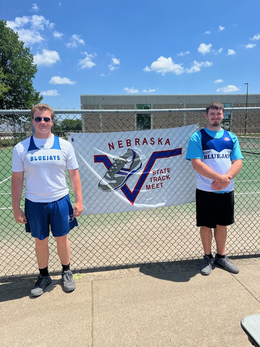 Proud of all of our athletes and partners for yet another great Unified track season. Congratulations to Peyton and Ben on your 6th place finish in shot put at state! @GoBluejays1