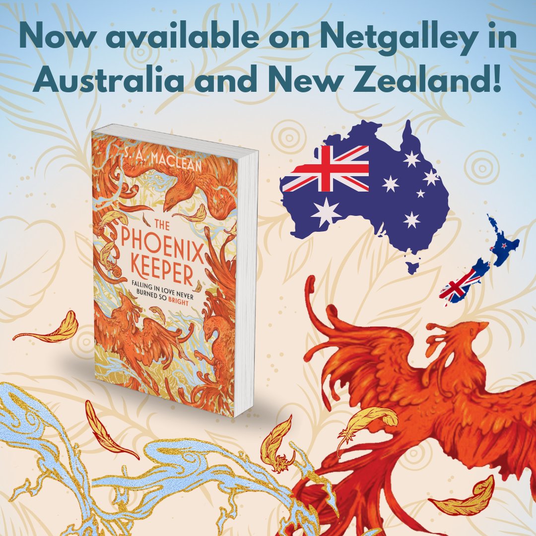 The phoenixes have landed in Australia and New Zealand! Request THE PHOENIX KEEPER on Netgalley, and enjoy your visit to the cozy magical zoo! ⬇️ Link