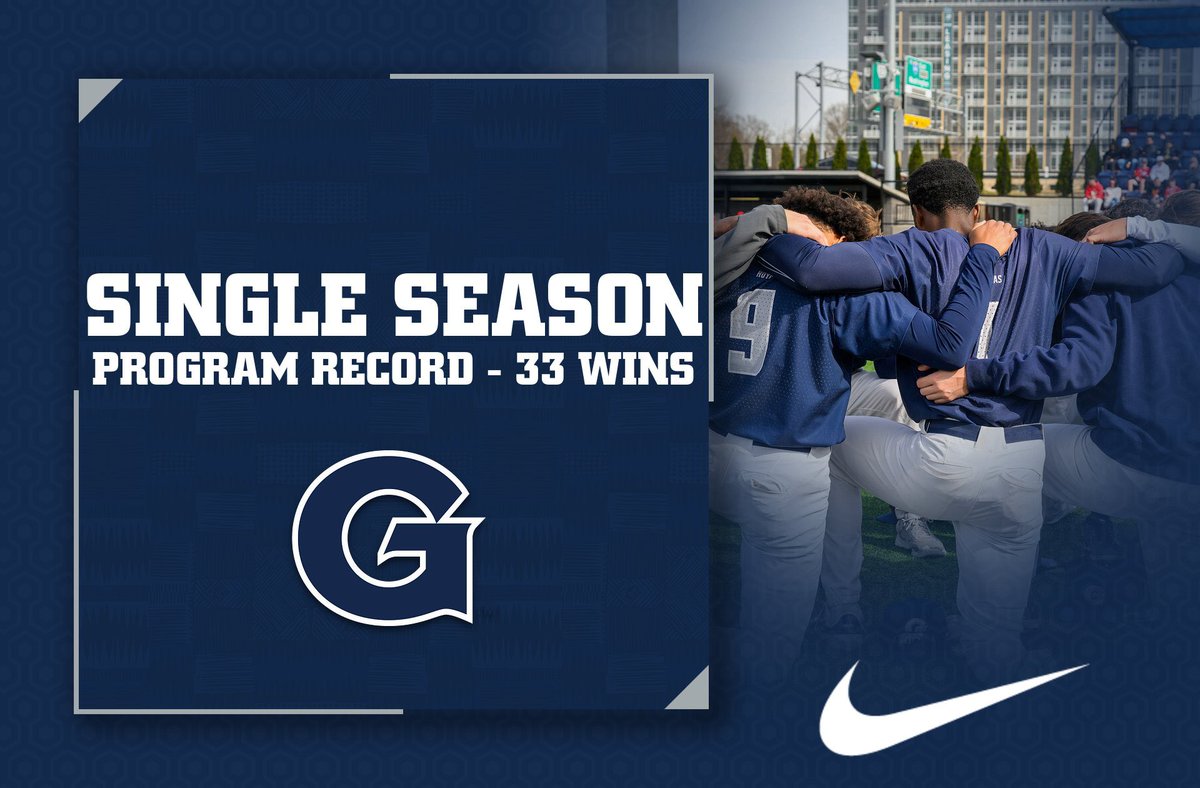 With the Hoyas victory over St. John’s tonight, #Team154 has set the program record for most wins in a season with 33‼️ #HoyaSaxa | #Team154