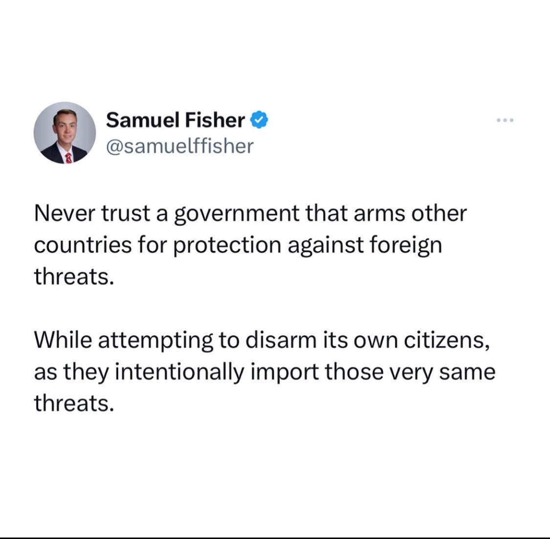 Never trust a government…