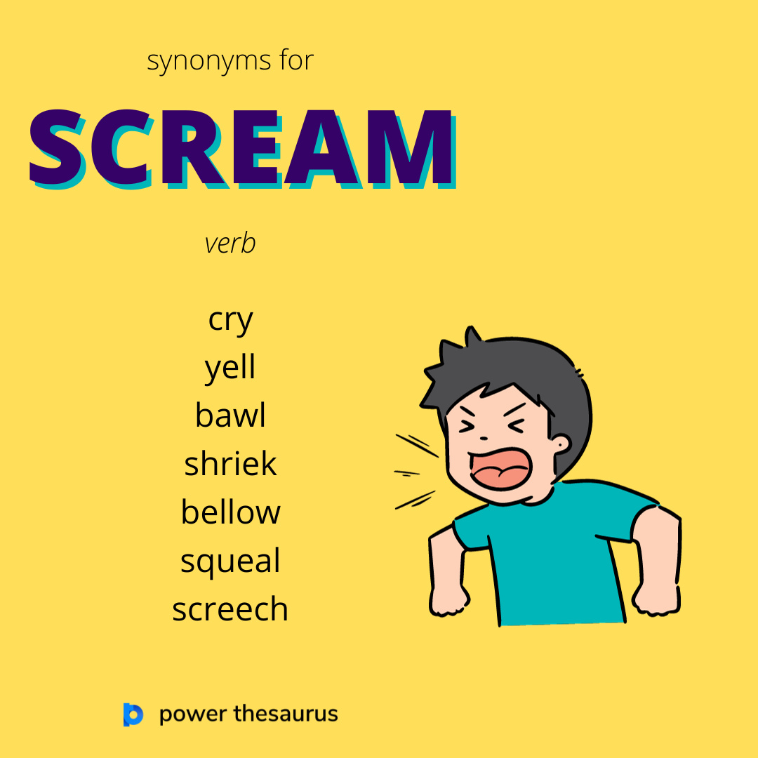 thsr.us/scream

When someone screams, they make a very loud, high-pitched cry.
E.g. 'Women were screaming; some of the houses nearest the bridge were on fire.'

#synonym #thesaurus #learnenglish #ielts