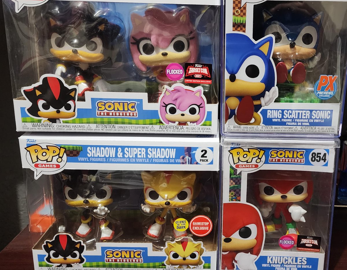 LeFicha's tweet image. El que segun no iba a comprar más pops. Ya casi se termina el set de sonic 😅