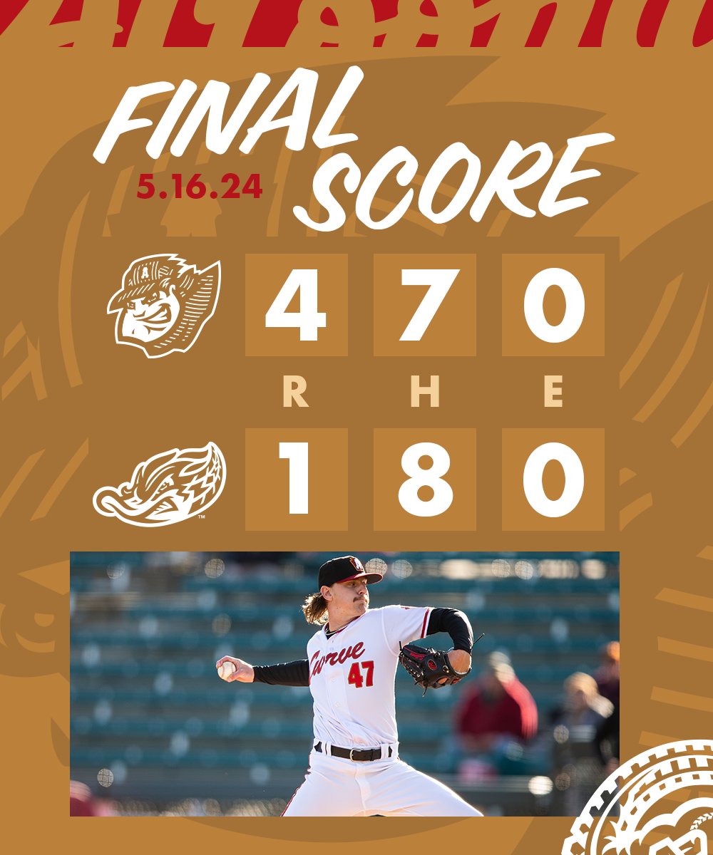 Sean Sullivan matched a career-high with seven scoreless innings as we picked up the win tonight in Akron!