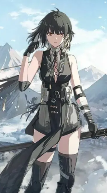 Jaritechni's tweet photo. //Wuthering waves Fem MC. 

she is really cool. https://t.co/nS9RHgnuH2