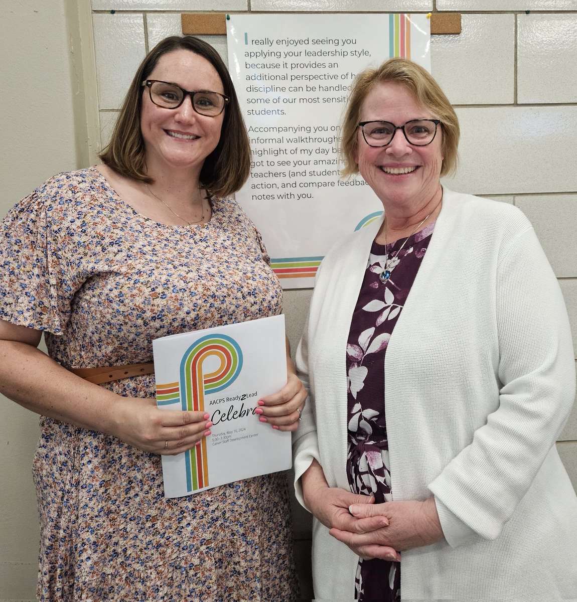 Celebrating Mrs. Jessica Sandeen as she is recognized through the Ready2Lead program for rising educational leaders. Manor View is proud of you! #AACPSAwesome #BelongGrowSucceed