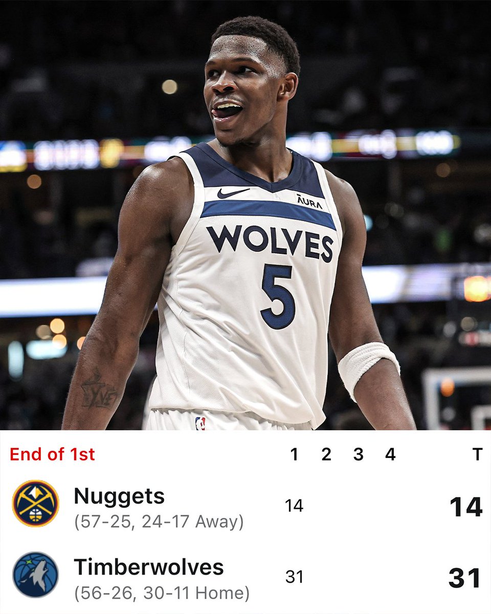 WOLVES FINISHED THE FIRST QUARTER ON A 29-5 RUN 😳