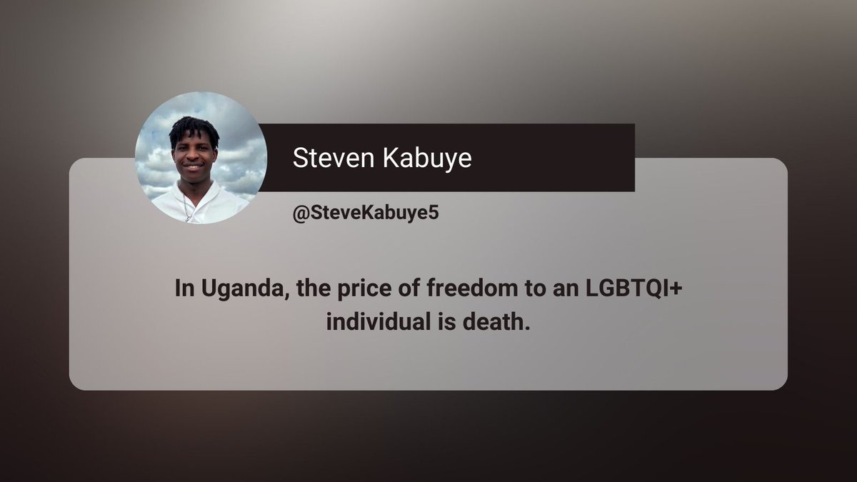 In Uganda, the price of freedom to an LGBTQI+ individual is death. #IDAHOBIT
