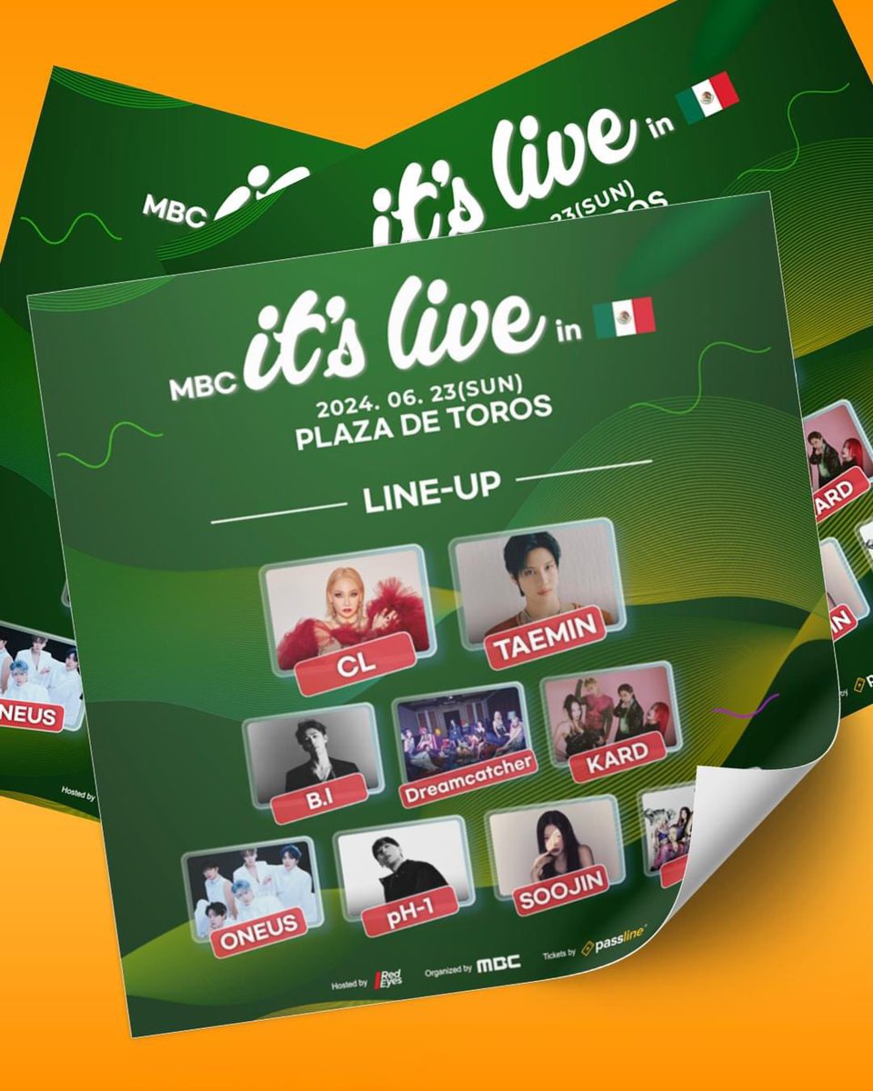 🚨 ANUNCIO OFICIAL 🚨 🫰🏽MBC It's live in México 🫰🏽 🗓️ 23 de Junio del 2024 🗓️ 🏟️ Plaza de Toros Monumental 🏟️ 📍 CDMX 📍 🎤 CL, TAEMIN, B.I, Dreamcatcher, KARD, ONEUS, pH-1, SOOJIN y XG 🎤 🎫 Pronto más información de Fechas de Preventa, Precios de Boletos y más! 🎫 🎟️