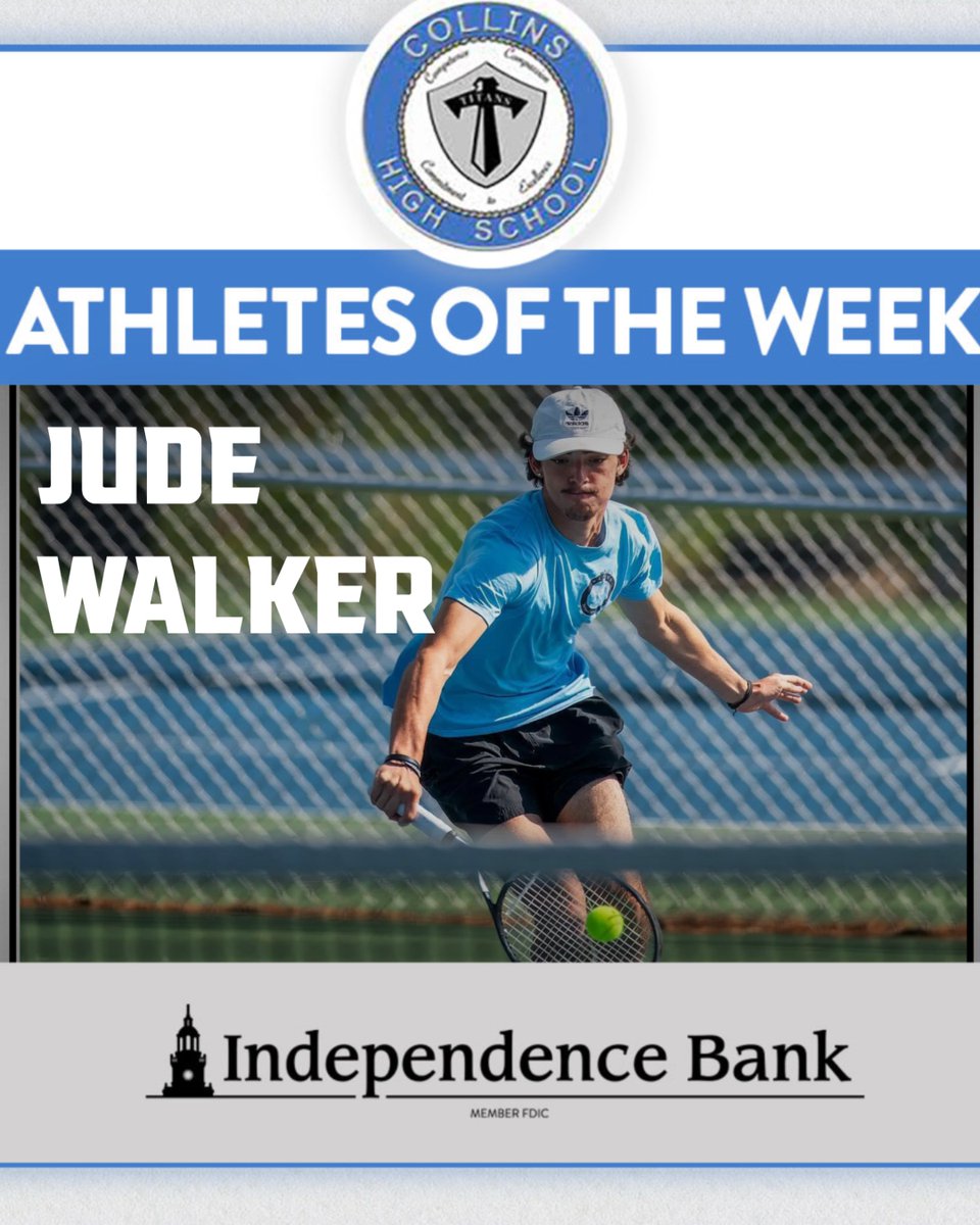 MLCHS_Athletics's tweet photo. Our @1776Bank Player of the Week played his match of the year this week in the 8th Regional Tennis Tourney. Jude Walker from Boys Tennis is a sophomore who leads the team as #1 singles player. @scps_activities https://t.co/WWrmeXwI8U