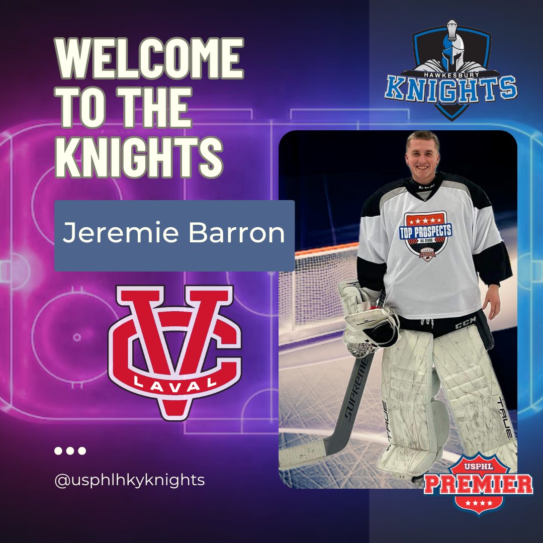 Jeremie was far and away the best goalie in the NAPHL ,earning Varsity goalie MVP honours for the 2023-2024 season.

He posted a 1.57 GAA in 26 games in U18 AAA. He'll be a wall in the Knights' crease.

Welcome to the Knights, Jeremie.
eliteprospects.com/player/737394/…

@usphl #jrhockey