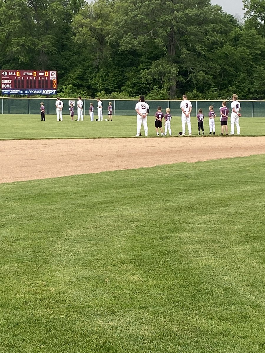 wesdelbaseball's tweet image. Loved having our young Warriors with us tonight for the National Anthem. We recognized our 8U &amp;amp; 10U All star teams! Go Warriors! #wdpride