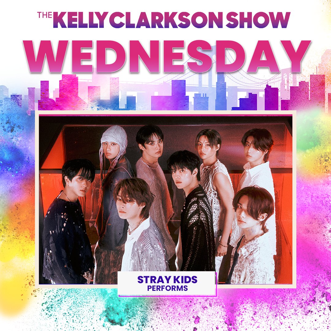 [The Kelly Clarkson Show]

Stray Kids will be performing at @KellyClarksonTV ! Make sure to tune in on May 22💓

스키즈가 5월 22일 켈리 클락슨 쇼에 출연합니다! 많은 시청 부탁드립니다💓

Listen to 'Lose My Breath (Feat. Charlie Puth)' now🌊
Stray-Kids.lnk.to/LoseMyBreath

Listen to 'Lose