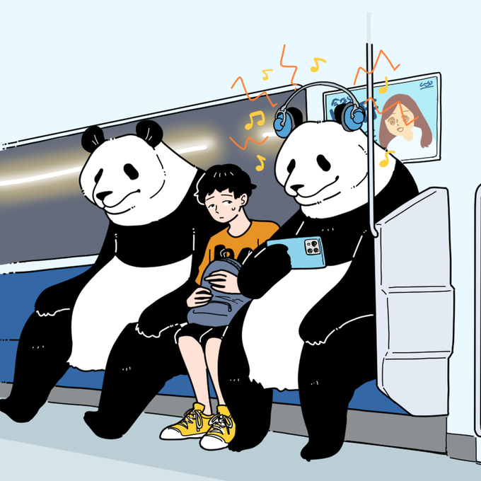 「鞄 電車内」のTwitter画像/イラスト(新着)