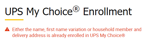 iamhappyevil's tweet photo. @UPS I can't enroll into UPS My Choice due to a very old account being deleted but still tied to a UPS My Choice enrollment. I've called Technical Support directly 4x times already telling me to try again later for the past 2-3 weeks but my issue is still not resolved. https://t.co/o3yqfrrVj3
