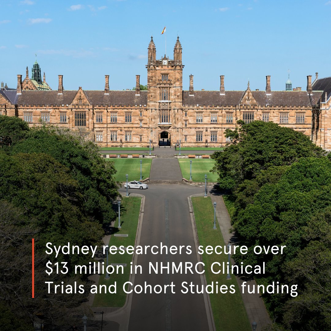Four @Sydney_Uni #medicine and #health researchers have been awarded over $13 million under the @nhmrc Clinical Trials and Cohort Studies grant scheme.

Congratulations to Prof Jacob George, Prof Emmanuel Stamatakis @M_Stamatakis, A/Prof Peter Grimison and Dr Ameneh Khatami 👏