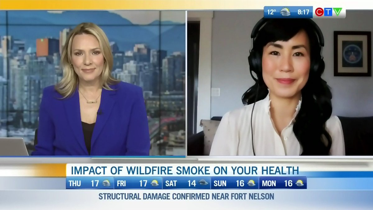 Smoke season is on its way. Good to talk wildfire smoke + health with @Keri_Adams today, including: ☠️ when air quality is dangerous 👶 long-term impacts on babies + kids 🔥 avoiding gas stoves to keep indoor air clean ⬇️ #fossilfuel use to fight #climatechange Read + watch 👇