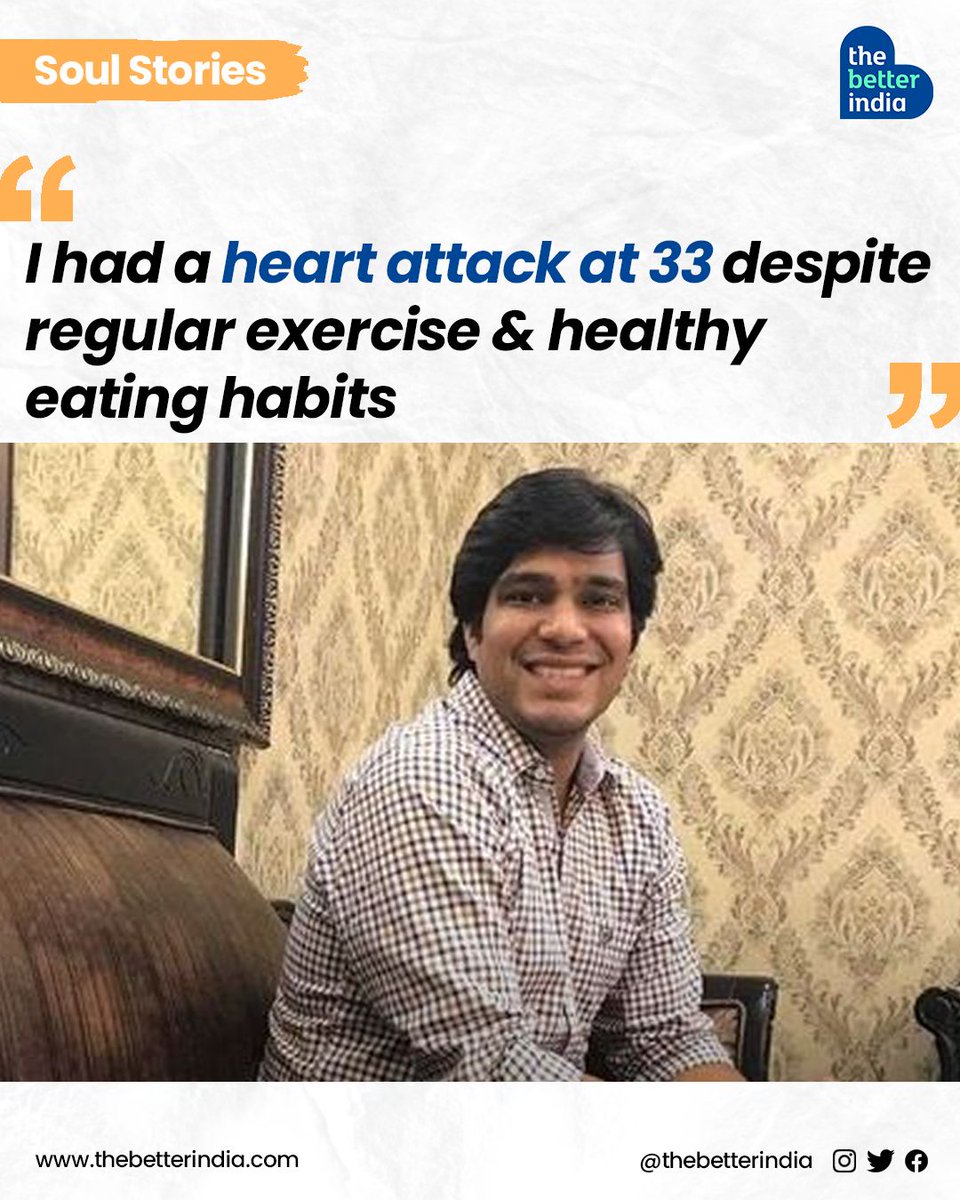 'I had a heart attack when I was 33 - not an age that one usually associates with heart attacks. 

#worldhypertensionday #heartattack #health #FitnessLifestyle #HealthyLiving #HealthyHeart #Healthcare #StayFit #HealthTips