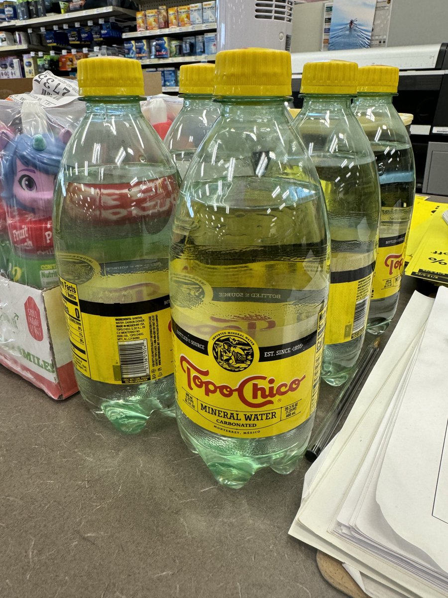 Literally just soda water. Nothing special. #TopoChico