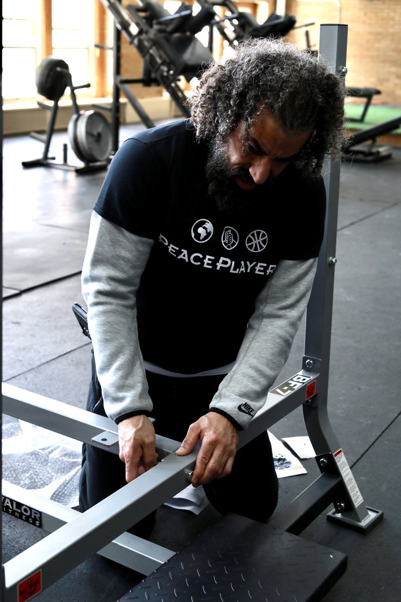 Today, the NBAEMA partnered with <a href="/peaceplayers/">PeacePlayers</a> for a day of service at <a href="/CICS_schools/">CICS</a>-Loomis Longwood school in Chicago, IL. 

🔹 Panel discussion on careers in sports
🔹 Reorganized school storage rooms
🔹 Assembled weight room equipment

🎁: $20K donation to refurbish courts.