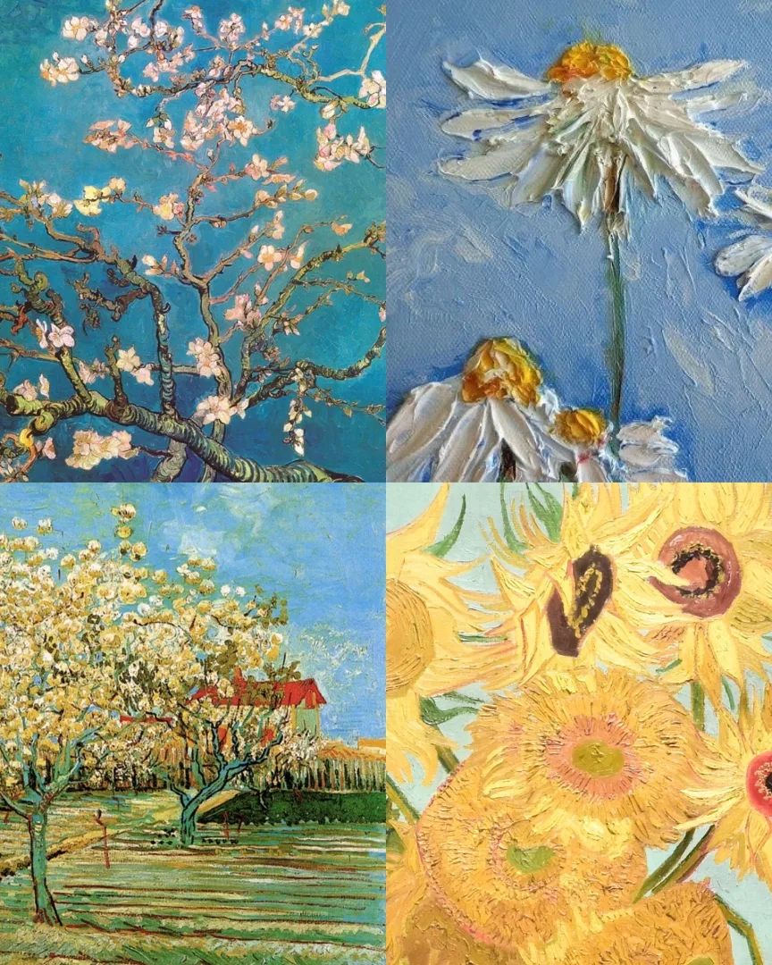 Flores de Vincent van Gogh (Detalhes) 🌻